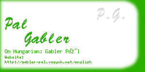 pal gabler business card